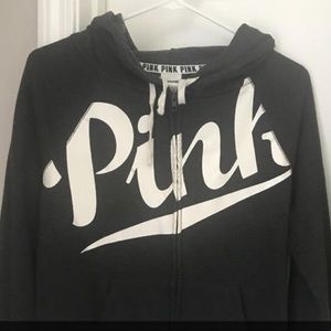 Pink Victoria Secret zip up jacket